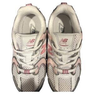 New Balance White and Pink Athletic Shoes
